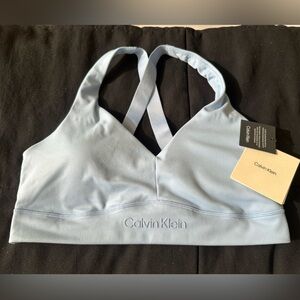 Calvin Klein Soft Blue Sports Bra